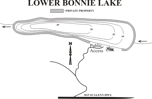 Bathymetric Map of Bonnie Lake (Lower)